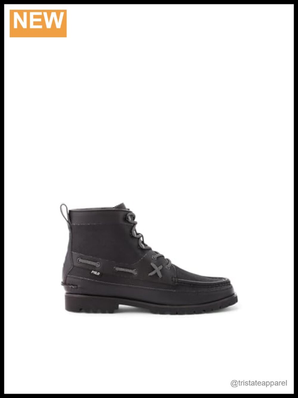 Men's Leather Ranger Mid Boot Ankle Lace Up Combat Style